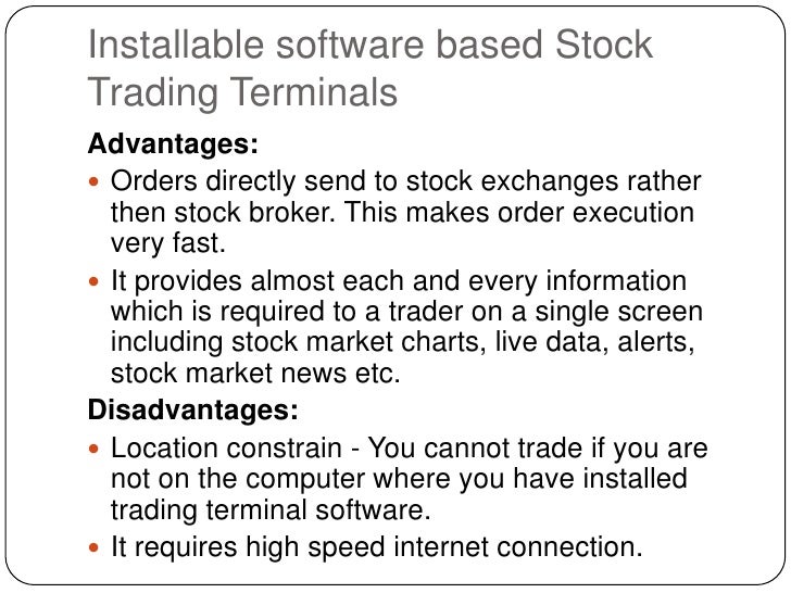 India options trading software